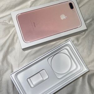 SOLD - Apple iPhone 7 Plus Empty Original Box 32GB- Rose Gold - BOX ONLY